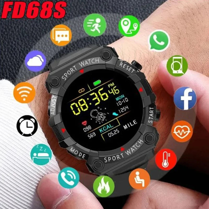 Relógio inteligente masculino e feminino bluetooth smartwatch ip68